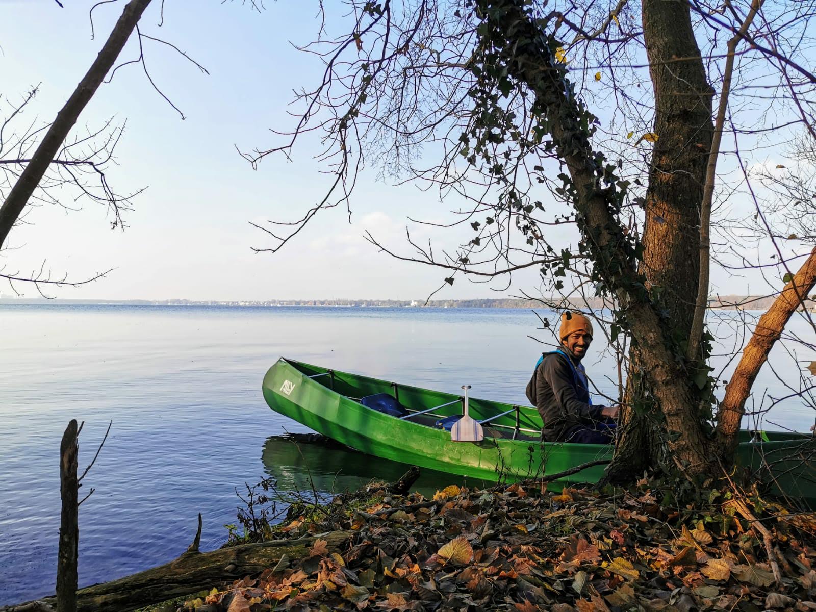 Canoeing with Ruben