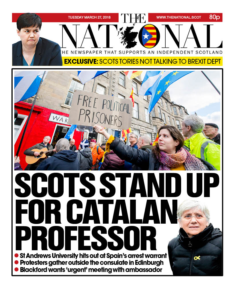 National, front page, 27 March 2018