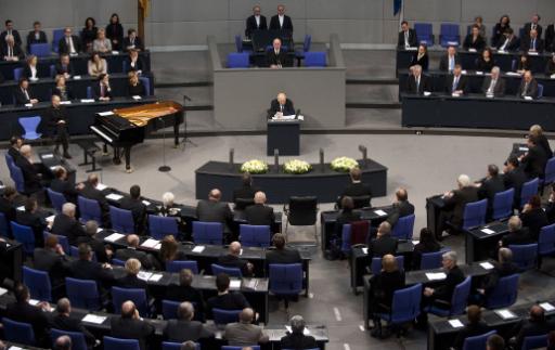 Marcel speaking the Bundestag